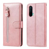 Gangxun - Funda Con Cremallera Para Oneplus Nord Ce 5G, Carcasa Cartera De Cuero Pu Con Soporte Y Tarjetero