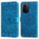 thumbnail image 4 of Funda tipo cartera FOXDOCK para Xiaomi Poco F3 Pro , diseño girasol en relieve, cuero PU, cierre magnético, soporte y tarjetero, 4 of 5