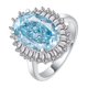 thumbnail image 1 of Anillo de Compromiso Ovalado de 4.5 Quilates CZ Diamante Verde/azul Simulado Anillos para Mujer Anillos de Cóctel de Plata Esterlina S925 Anillos de Promesa de Boda, 1 of 5