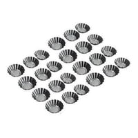 Genérico - Pack 24 Molde Mini Tartaleta Tarta Moldes Para Reposteria