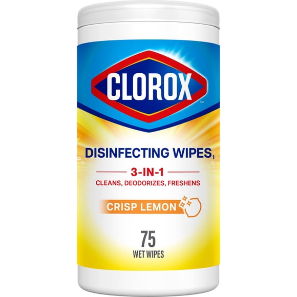 CLOROX WIPES DESINFECTANTES LEMON 75UN