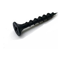 Wise Fix - Tornillo Volcanita Wisefix Grueso P/Fina Crs Negro 6X1 100U