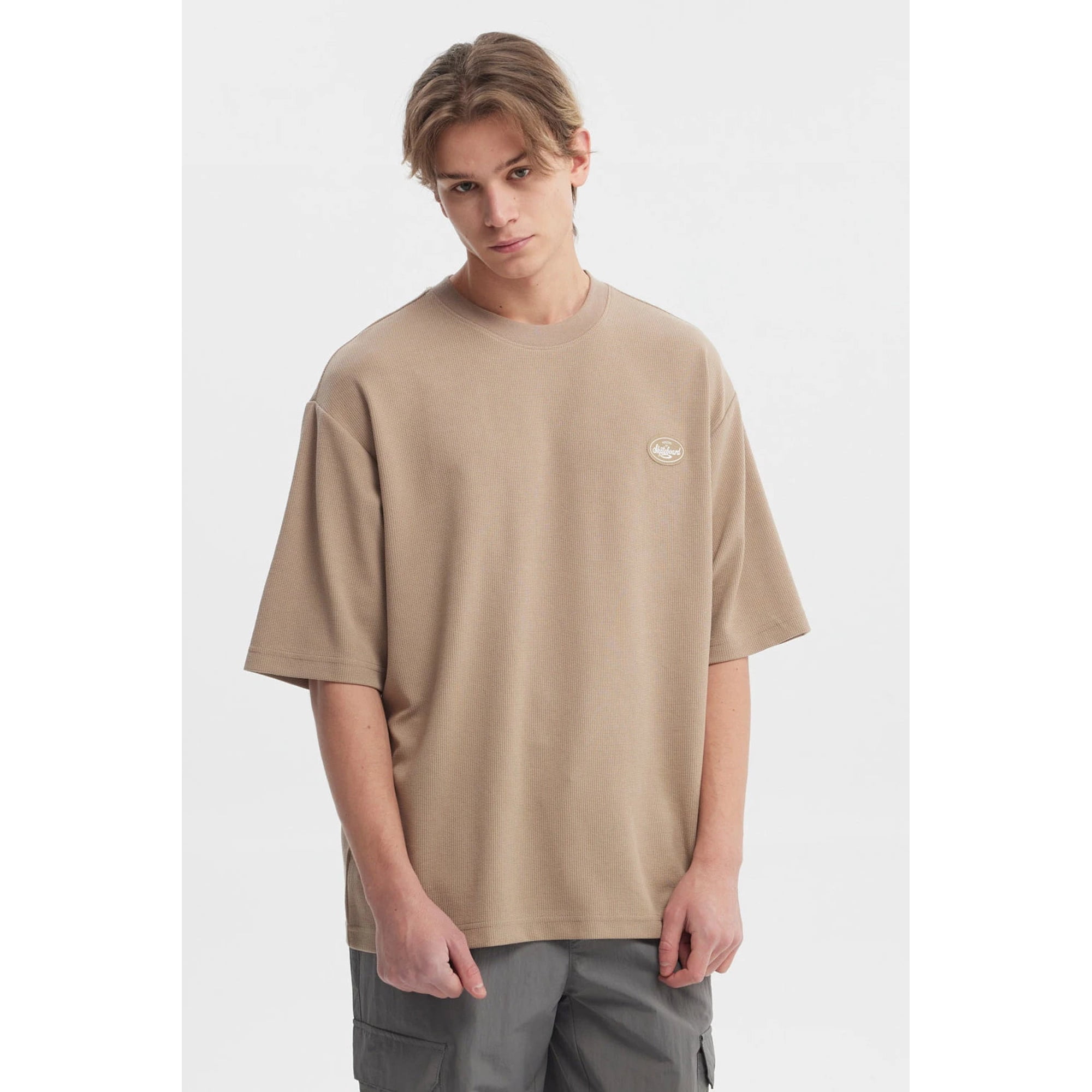 Fashionspark - Polera Hombre Waffle Label Café