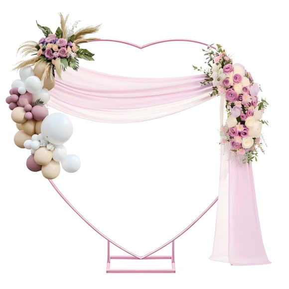 Arco de Globos IKULE de 2 m con Soporte Metálico en Forma de Corazón