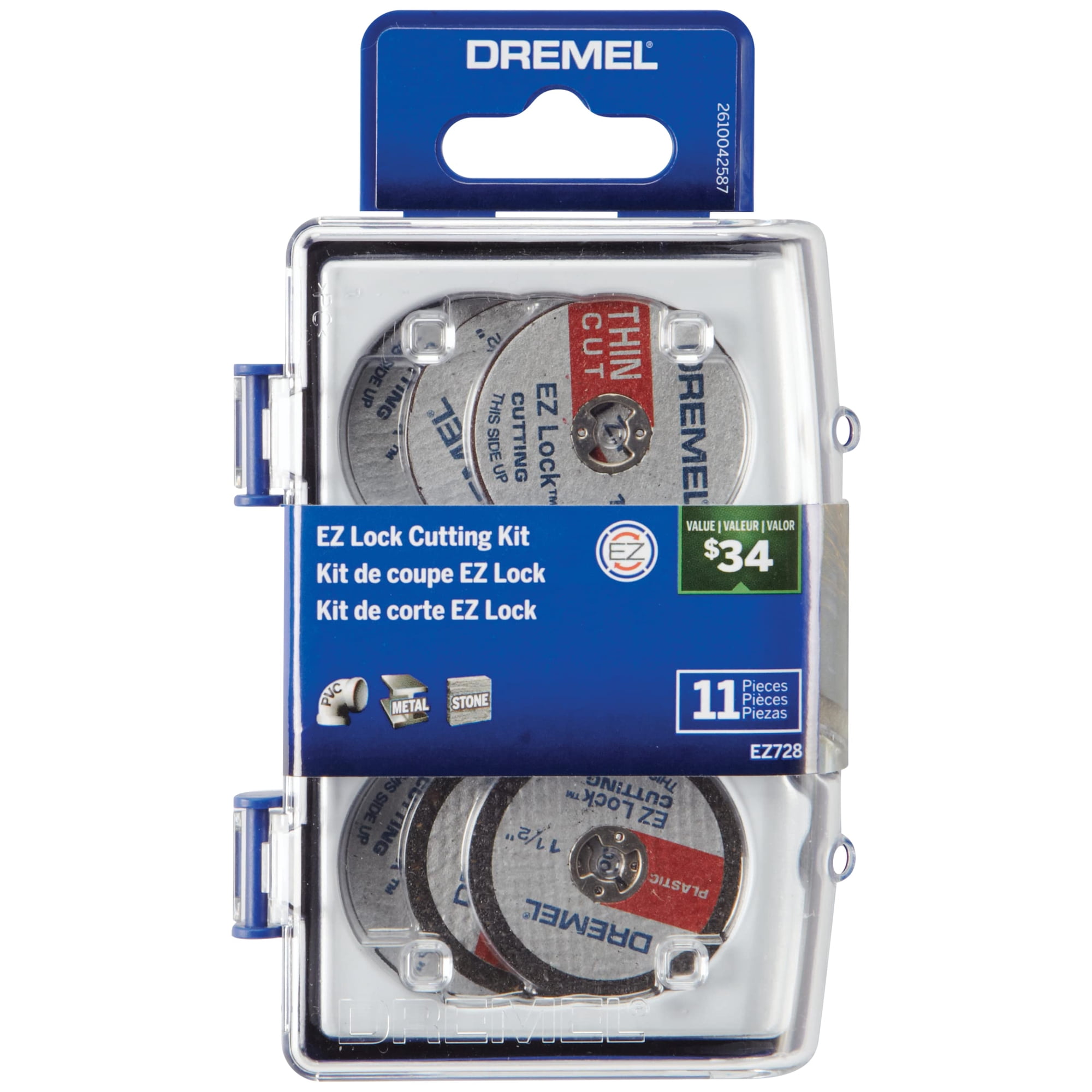 Kit De Accesorios Para Cortar Herramientas Rotativas Dremel Ez728-01 Ez Lock