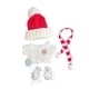 thumbnail image 3 of Suéter De Ropa Para Muñecas, Accesorios Para Fotos, Bufanda Bonita Desmontable, Sombrero Para Muñecas De 6,69 Pulgadas, Blanco Y Rojo, 3 of 3