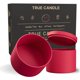 thumbnail image 1 of Frascos de metal negros para velas True Candle de 8 oz, paquete de 24 con tapa, 1 of 7