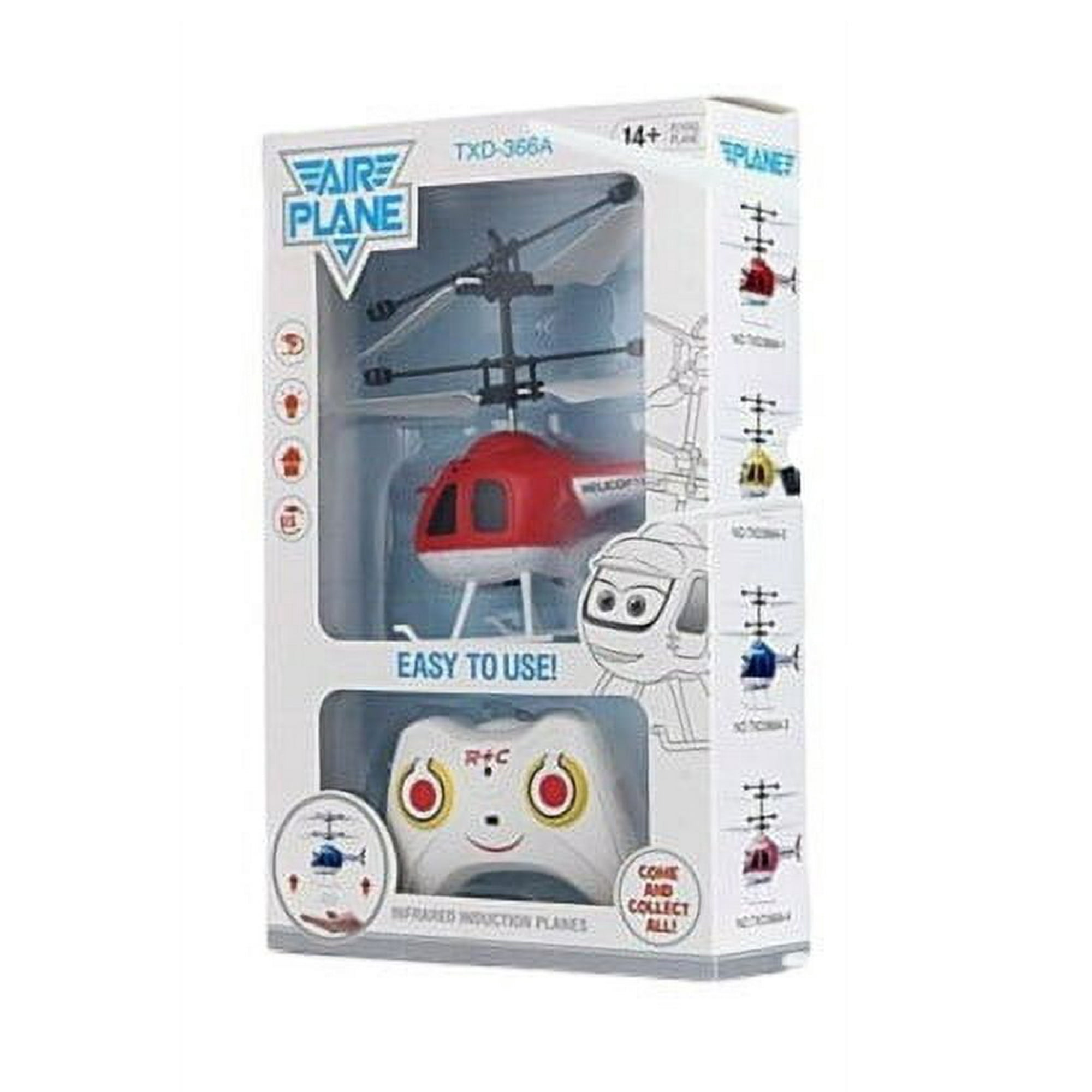 Genérico - Helicoptero Infantil Con Control Rojo