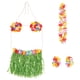 thumbnail image 1 of Set de disfraz hawaiano de falda hula Beistle, 5 piezas, talla adulto, 1 of 6