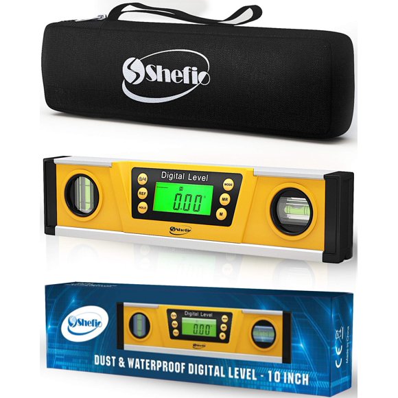 Torpedo Shefio Digital Level de 25 cm con pantalla LCD transportadora