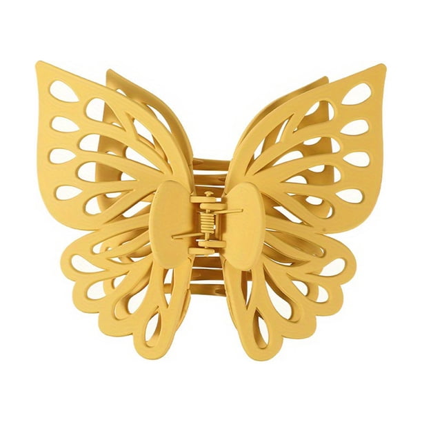 Butterfly Hair Claw Clips, Women Oversize Hair Claws, Hollow Butterfly Hairpin Hair Clips Barrettes For Women Girl Party Hair Accessories 1pc