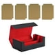 thumbnail image 4 of Caja De Baraja De Cartas Coleccionables, Juguete De Tarjeta De Recolección Fuerte, Estuche Para Tarjetas Deportivas De Cuero PU, Negro, Rojo Con Caqui, 4 of 5