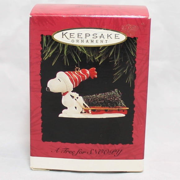 Ornamento Hallmark Un árbol para Snoopy 1996