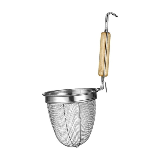 Colador de malla para cocina, cesta para freír alimentos, colador de pasta y fideos, cesta para hervir para escurrir alimentos en la cocina y freír en B
