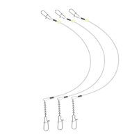 Ioensy - 3 Piezas De Líderes De Pesca, Suministros, Equipo De Pesca, Aparejos Para Adultos, Pescadores, Hombres, 24 Pulgadas