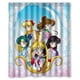 thumbnail image 1 of Cortina de ducha de Sailor Moon Anime, juego de cortina de baño con ganchos, tamaño 60 x 72 pulgadas, 1 of 3