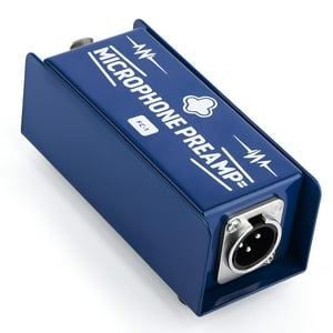 Preamplificador De Micrófono Chkenono Fc-1, Amplificador De Ganancia De Micrófono Con Alimentación Phantom