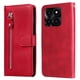 thumbnail image 2 of Funda con Cremallera para Honor X6A, Carcasa Cartera de Cuero PU con Soporte y Tarjetero, 2 of 6