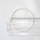 thumbnail image 2 of Aros Argollas 50mm De Plata Fina 925 Escarchados, 2 of 3