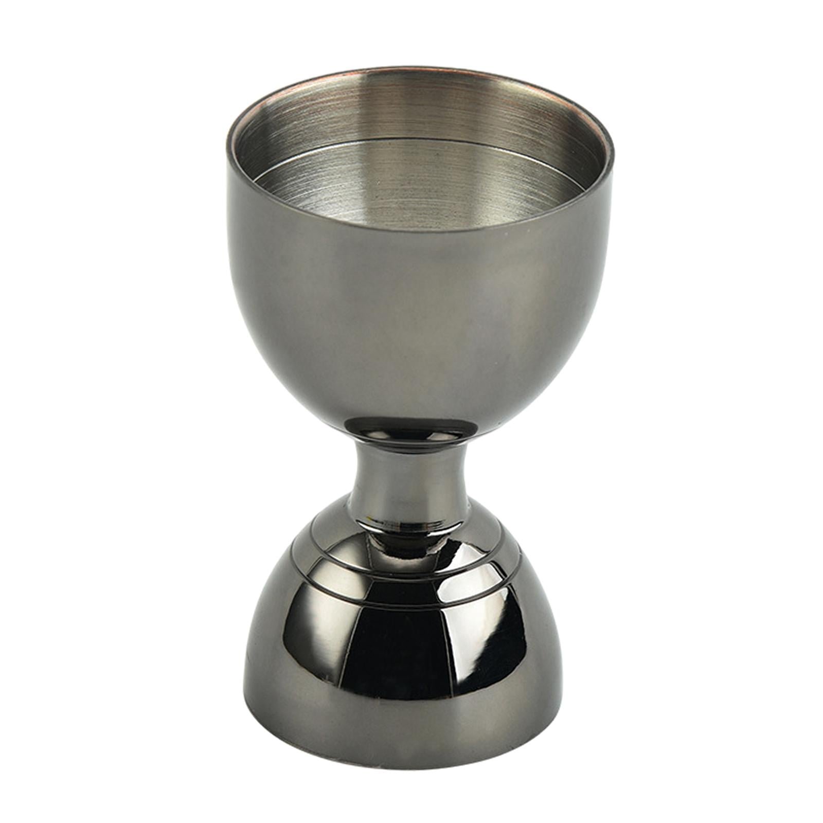 Magideal - Taza Medidora De Doble Cabeza De Material Acero Inoxidable, Medidor De Cóctel, Herramientas De Camarero, Taza Medidora De , De Negro