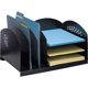 thumbnail image 3 of Organizador de escritorio Safco 3 y 3, estante combinado de acero negro, 3 of 4