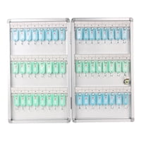 Magideal - Caja De Almacenamiento De Llaves, Armario De Llaves Montado En La Pared, 48 Teclas, Fácil Visualización, Organizador De Llaves De Bloqueo Multifuncion