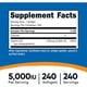 thumbnail image 2 of Vitamina D3 5000 Iu 125 Mcg 240 Cápsulas, 2 of 3