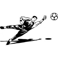 Rienda Libre Graphics - Decomural Goalkeeper Football Sports Ws-17635