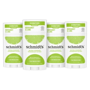 Genérico - Desodorante Sin Aluminio, Bergamota Y Lima, 78 Ml, Paquete De 4