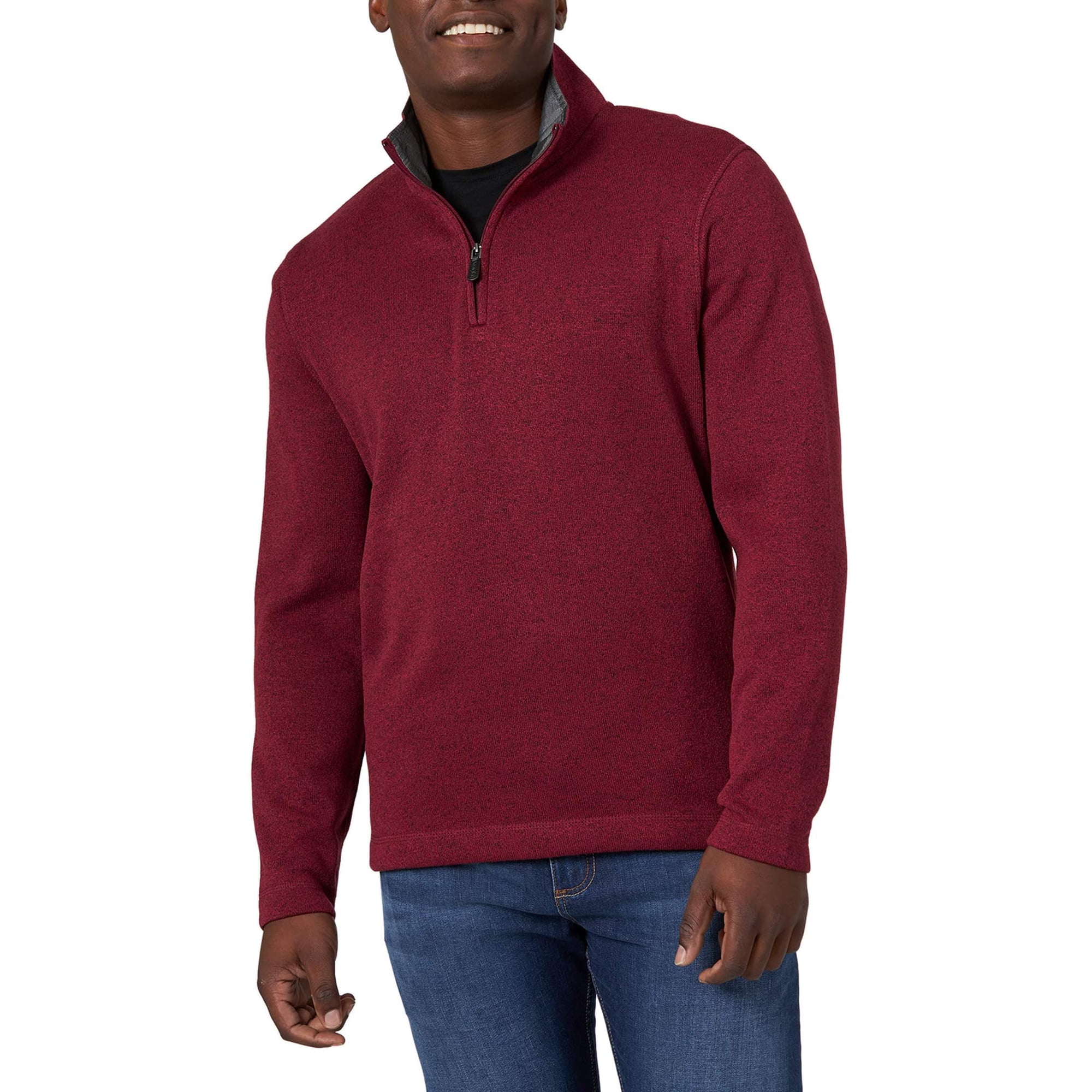 Jersey De Manga Larga De Forro Polar Con Cierre De Un Cuarto Wrangler Authentics