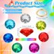 thumbnail image 2 of Set de joyas ZCYSRLQIN Chaos Emeralds Gold, anillo acrílico, 12 unidades, 2 of 7