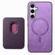 thumbnail image 1 of Funda de Cuero Magnética con Tarjetero para Samsung Galaxy S25 Cubierta Delgada Morado, 1 of 5