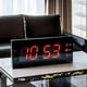 thumbnail image 5 of Reloj Digital Luz Led Pared Mural Iluminado Numeros Rojos negro, 5 of 6