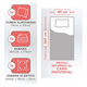 thumbnail image 2 of Juego sabanas 1 plaza homely 100 gsm 4 piezas color blanco, 2 of 3
