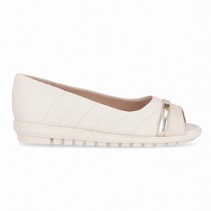 Zapato Mujer Crema Aline Piccadilly