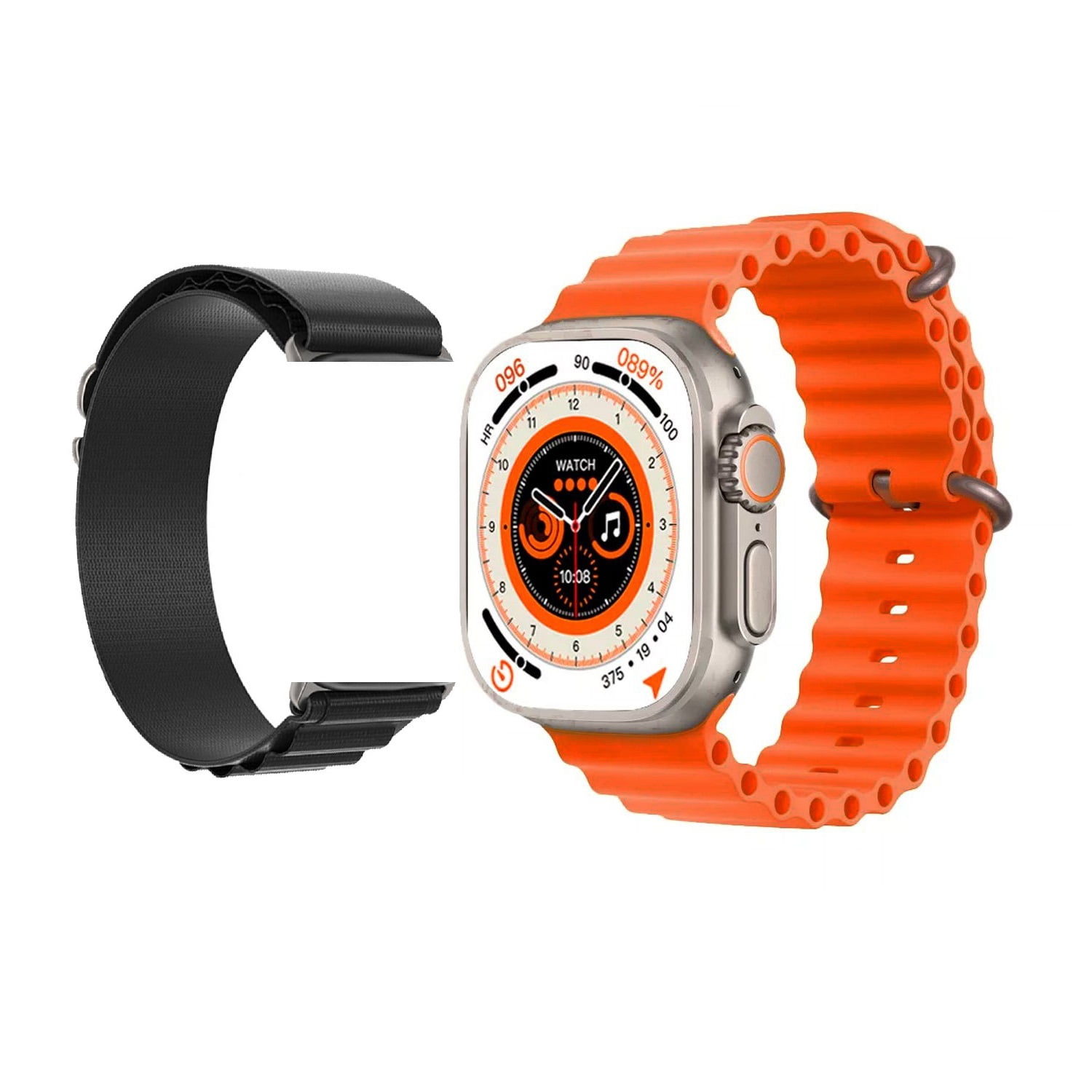 Dt No.1 - Smartwatch Reloj Inteligente Bluetooth Llamadas 2,1" 380mah Dt8 Ultra Max - Naranjo