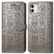 thumbnail image 1 of Funda Cartera FOXDOCK para iPhone 12 Mini , Flip PU con Relieve de Gatos y Perros, Tarjetero y Soporte, 1 of 6