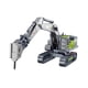thumbnail image 5 of Juguete de ingeniería, construcción de automóviles, juguete de construcción de aleación, vehículos de construcción pequeños para niños de 8,9,10,11,12 Taladro, 5 of 5
