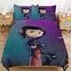 thumbnail image 1 of Coraline Duvet Cover Set 3 Piece Bedding Set Double Sided Printing Decorative Comforter Cover Set, 1 of 5