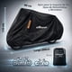 thumbnail image 3 of Lona Funda Moto Eoland Impermeable Bicicleta 110x200cm Exterior Protección Lluvia Sol Uv Ajuste Elástico Alta Resistencia Negro, 3 of 7