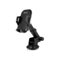 Genérico - Soporte Celular Auto, Brazo Largo, Ajustable, Color Negro