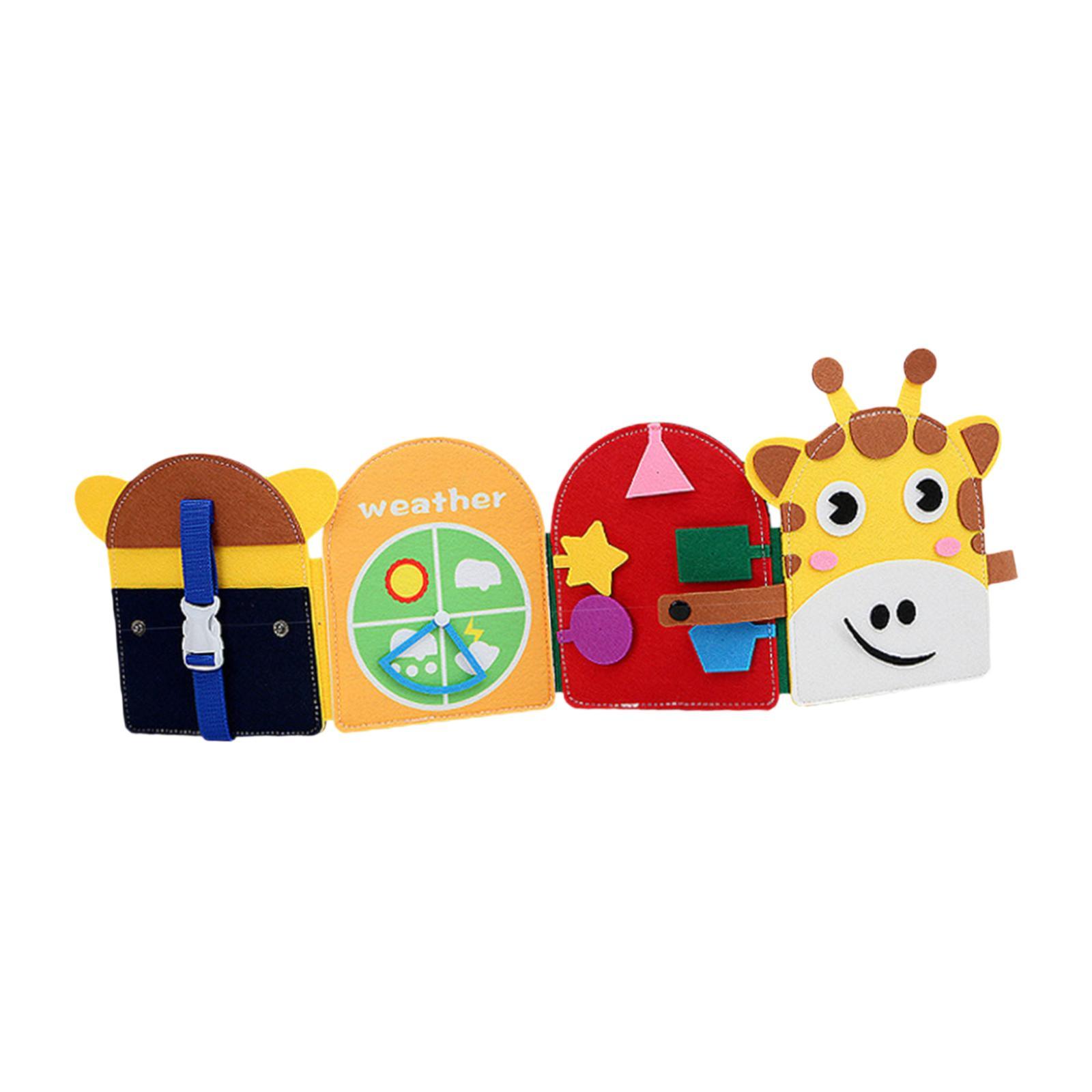 Bothyi - Libro De Jirafa Educativo Habilidades Motoras Finas Aprendizaje Preescolar Tranquilo Para Niños