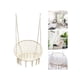 thumbnail image 2 of Silla colgante redonda blanca, 2 of 2