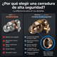 thumbnail image 4 of Cerradura Puerta Principal Acero Inoxidable Circular Bronce, 4 of 5