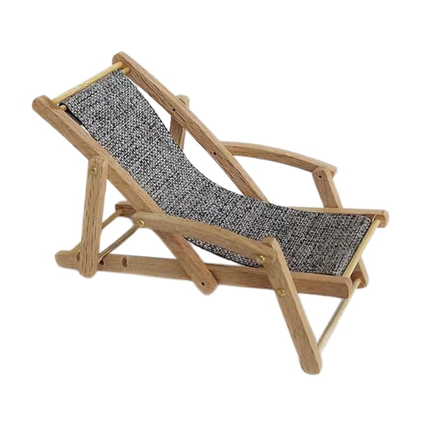 Escenas De Silla De Playa A Escala 1/12 Silla En Miniatura Para Accesorios Diseño De Jardín De Hadas