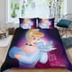 thumbnail image 2 of Cenicienta, la Princesa Conjunto de sábanas temático, trío de piezas, cómodo y amigable con la piel, diseño único, regalo de decoración para el hogar para familiares, amigos y fans,173cm *218cm, 2 of 6