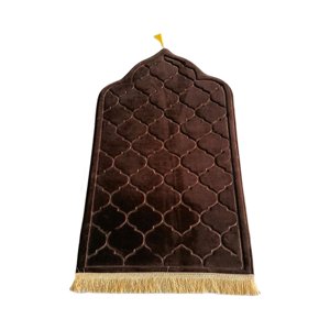 Magideal - Alfombra De Oración Irregular, Alfombra De Suelo, Alfombra De Adoración, Alfombras Portátiles, Manta Para El Hogar, Boda, Sala De Estar Para Hombres Y Marron Oscuro