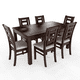 thumbnail image 3 of Juego de Comedor Sevilla 6 Sillas Chocolate Mesa Rectangular Madera, 3 of 4