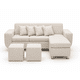 thumbnail image 2 of Sofá Tipo L 3 Cuerpos Beige Living Moderno, 2 of 4