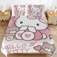 thumbnail image 3 of Cartoon Hello Kitty Comforter Heart Bear 3-Piece Bed Sheets Warm Kawaii Bedding Set Cute Soft Bedclothes for Boys Girls Kids Twin, 3 of 5